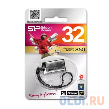 USB флешка Silicon Power Touch 850 32Gb Titanium (SP032GBUF2850V1T)