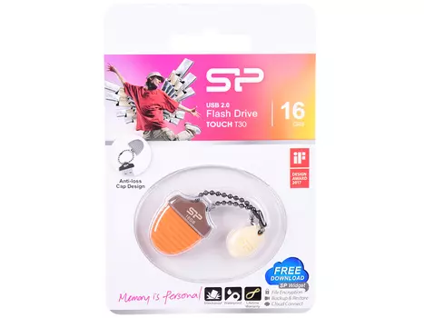 USB флешка Silicon Power Touch T30 16Gb Brown (SP016GBUF2T30V1E) USB 2.0