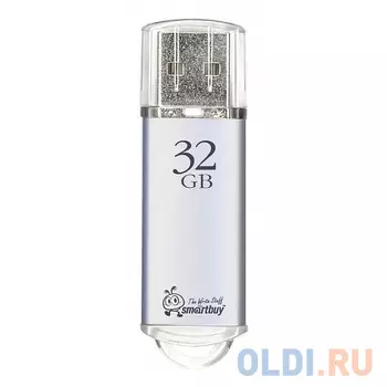 Внешний накопитель 32Gb USB Drive <USB2.0 Smartbuy V-Cut Silver (SB32GBVC-S)