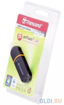 USB флешка Transcend JetFlash 300 32Gb Black (TS32GJF300)