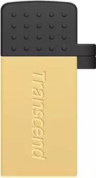 USB флешка Transcend Jetflash 380 64Gb Gold (TS64GJF380G) USB 2.0/microUSB / 15 Мб/с / 5 Мб/с