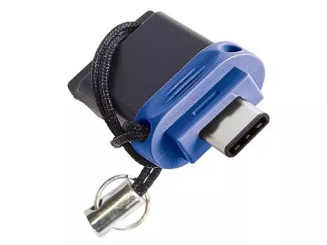 USB флешка Verbatim Dual Drive 64Gb Blue-black (49967) USB 3.0/Type-C