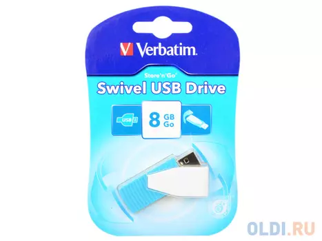 USB флешка Verbatim Store 'n' Go Swivel 8Gb Blue (49812)