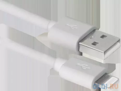 Кабель Lightning 1м Defender ACH01-03BH круглый белый
