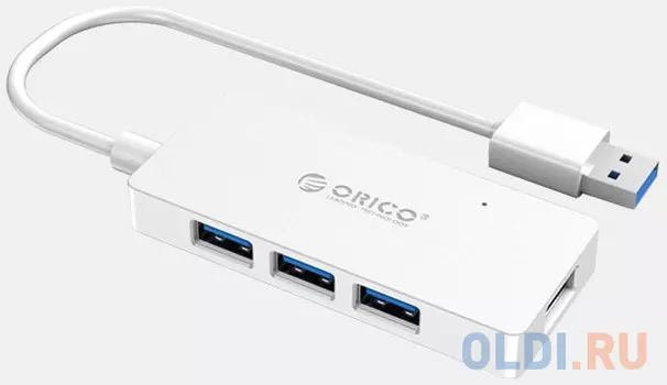 Концентратор USB 3.0 Orico HS4U-U3 4 х USB 3.0 белый