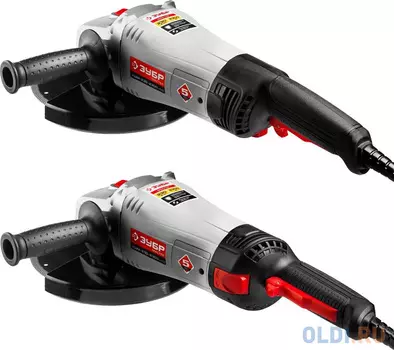 УШМ ЗУБР УШМ-230-2300 ПМ3 плавный пуск, 230 мм, 6000 об/мин, 2300 Вт