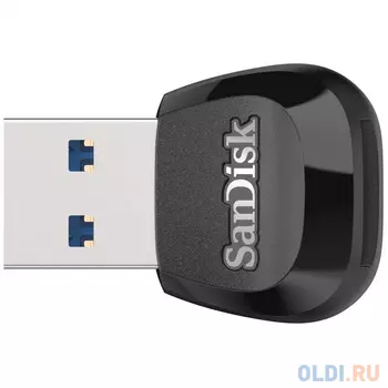 Устройство чтения/записи флеш карт SanDisk, MicroSD, USB 3.0, Черный