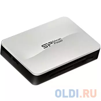 Устройство чтения/записи флеш карт Silicon Power ALL IN ONE Card Reader, SD/microSD/MS/CompactFlash, USB 3.0, Белый