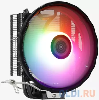 Устройство охлаждения(кулер) Aerocool Rave 3 ARGB PWM 4P Soc-AM5/AM4/1151/1200/1700 4-pin 18-27dB Al 125W 530gr LED Ret