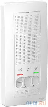 Устройство переговорное SCHNEIDER ELECTRIC BLNDA000011 домофон blanca настен. монтаж 4.5В бел.
