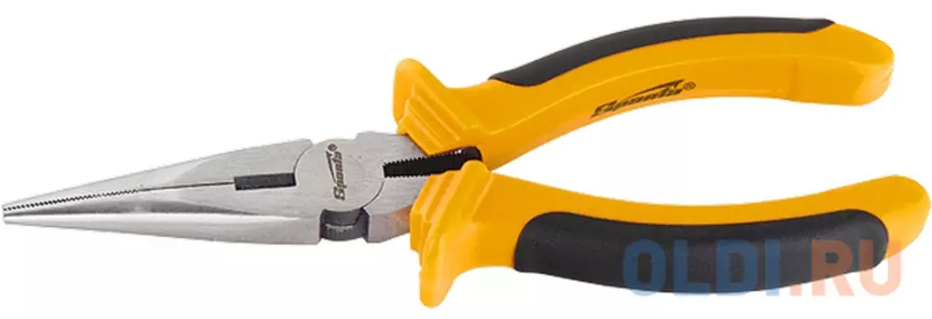 Утконосы SPARTA 17165 длинногубцы comfort 160мм прямые шлифованные двухкомпонентные рукоятки