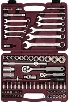 UTS0082MP Набор инструмента универсальный 1/4", 1/2"DR с головками торцевыми MultiProf, 82 предмета