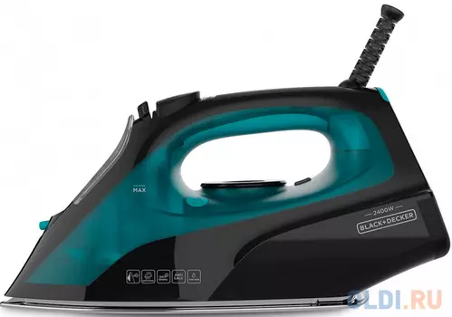 Утюг Black+Decker BXIR2403E 2400Вт чёрный бирюзовый