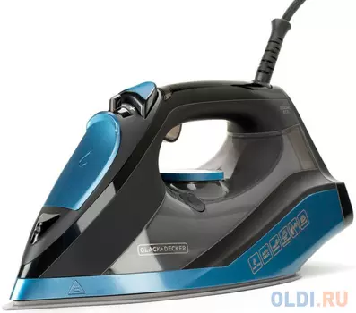 Утюг Black+Decker BXIR2801E 2800Вт синий чёрный