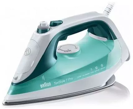 Утюг Braun SI 7042 GR Turquoise 2400 Вт, 300 мл, 220 г/мин