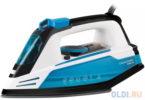 Утюг COOLFORT CF-3400, 2600Вт, синий/белый