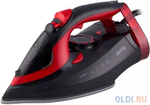 Утюг Domfy DSC-EI502 2400Вт черный/красный