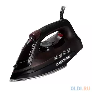 Утюг Endever Delta-103, 1200 Вт., подача пара 30 г/мин, паровой удар 130 г/мин, подошва сталь, черный