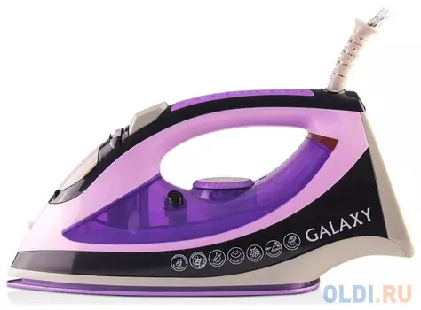 Утюг GALAXY GL6110 2200Вт белый фиолетовый