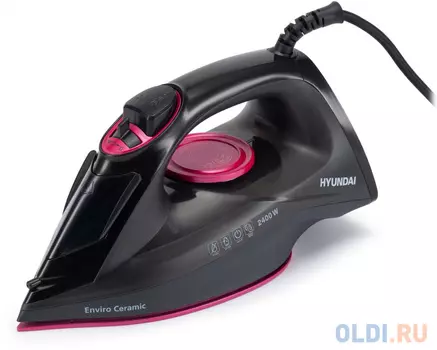 Утюг Hyundai H-SI01559 2400Вт черный/розовый