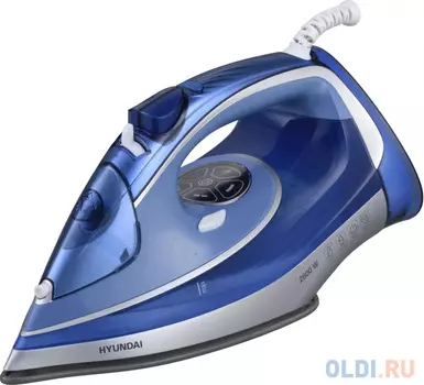 Утюг Hyundai H-SI01670, 2800Вт, синий/золотистый