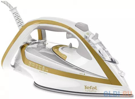 Утюг Tefal FV5625E0 2400Вт белый золотистый