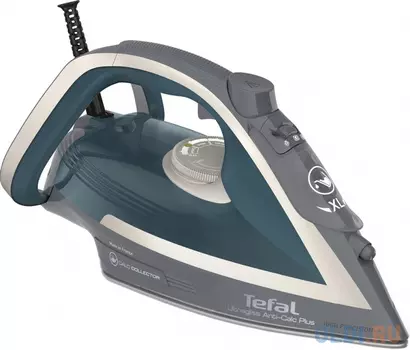 Утюг Tefal Ultragliss Plus FV6842E0 2800Вт белый/синий