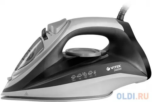 Утюг Vitek VT-8328, 2400Вт, белый/серый