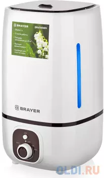 Увлажнитель BRAYER BR4700WH, объем бака 4 л, 25 Вт, арома-контейнер, белый