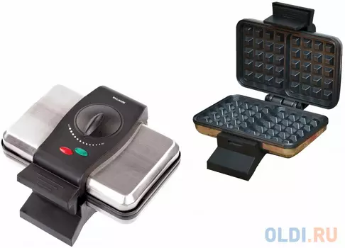Вафельница WILLMARK WM-105V (1000Вт,форма венские вафли, терморег., антиприг.покр., инд. готовности)