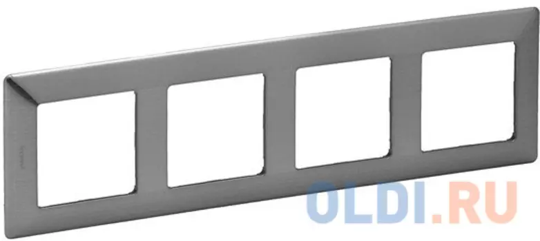 Valena LIFE. Рамка "Сталь". 4-постовая универсальная