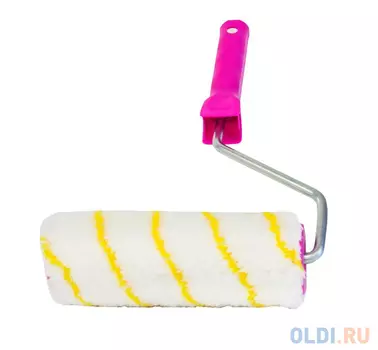 ВАЛИК ПОЛИАКРИЛ ПРОФИ D48/180 ММ (ВОРС 12 ММ) БЮГЕЛЬ 8 ММ (В СБОРЕ) (1/36) "KRAFOR" 018-0180