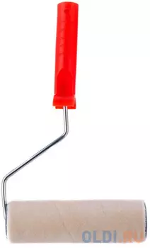 Валик "ВЕЛЮР" PRO, 180 мм, ворс 4 мм, D 48 мм, D ручки - 6мм, шерсть 50%, полиакрил 50%// MTX