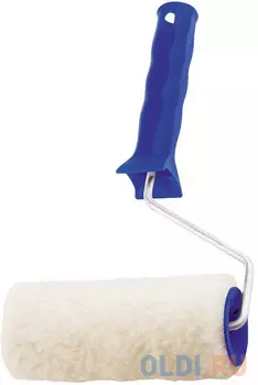 Валик СИБРТЕХ 80121 из натурального меха с ручкой 100мм ворс 12мм d - 48мм d ручки - 6 мм