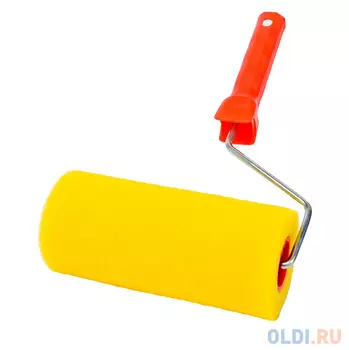 ВАЛИК СТРУКТУРНЫЙ ПОРОЛОН. "ГЛАДКИЙ" D80/180 ММ БЮГЕЛЬ 6 ММ (В СБОРЕ) (1/50) "KRAFOR" 085-0180