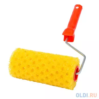 ВАЛИК СТРУКТУРНЫЙ ПОРОЛОН. "ГОРОШЕК" D80/180 ММ БЮГЕЛЬ 6 ММ (В СБОРЕ) (1/50) "KRAFOR" 089-0180