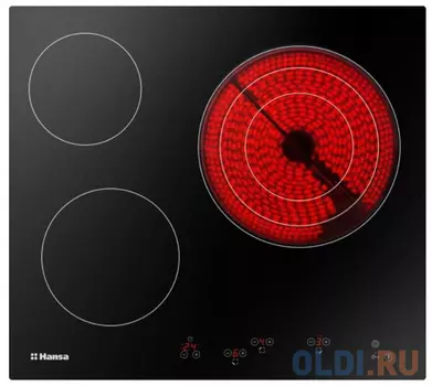 Варочная панель электрическая Hansa BHC66216 черный