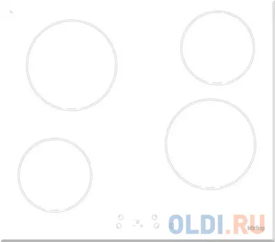 Варочная панель электрическая Korting HK 60001 BW белый