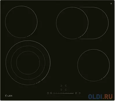 Варочная панель электрическая LEX EVH 642D BL черный