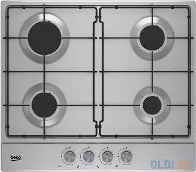 Варочная панель газовая Beko HIAG64223SX серебристый