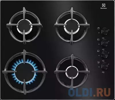 Варочная панель газовая Electrolux EGG6407K черный