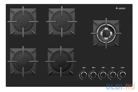 Варочная панель газовая Gefest PVG 2341 K33 черный