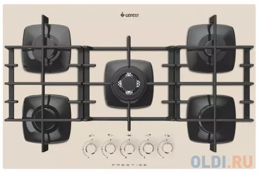 Варочная панель газовая Gefest СГ СН 2340 К81 розовый
