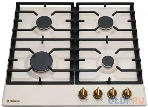 Варочная панель газовая Hansa BHGY610791 слоновая кость
