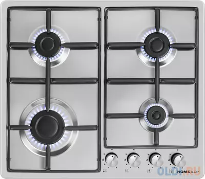 Варочная панель газовая HOMSair HGS643S нержавеющая сталь