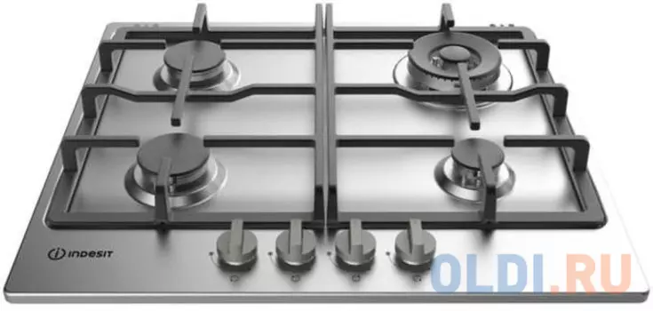 Варочная панель газовая Indesit THP 642 W/IX/I серебристый