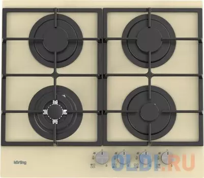 Варочная панель газовая Korting HGG 6722 CTB бежевый