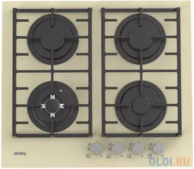 Варочная панель газовая Korting HGG 6825 CTB бежевый