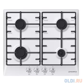Варочная панель газовая Maunfeld EGHE.64.3EW/G белый