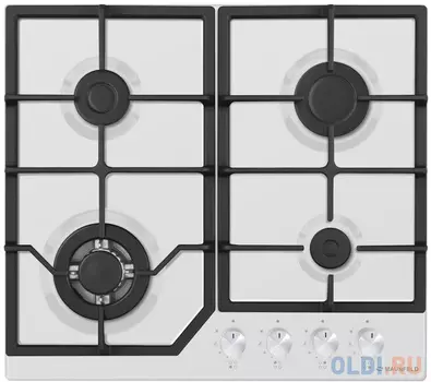 Варочная панель газовая Maunfeld EGHE.64.43CW/G белый